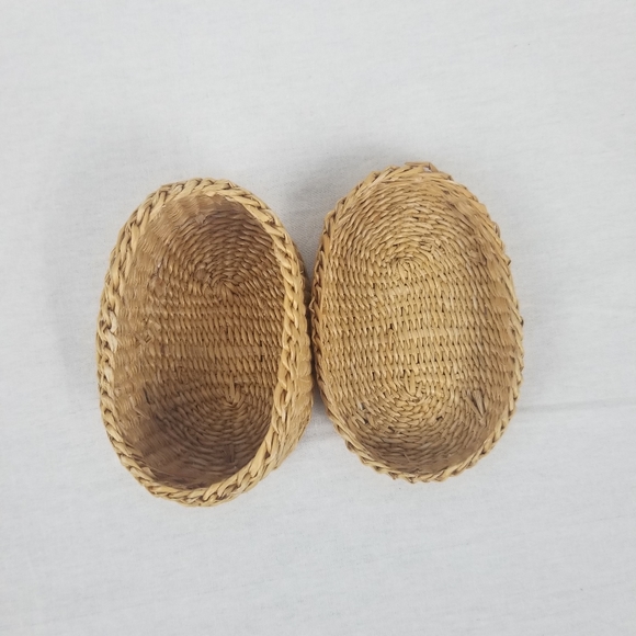 Set of three vintage wicker baskets - Picture 12 of 15